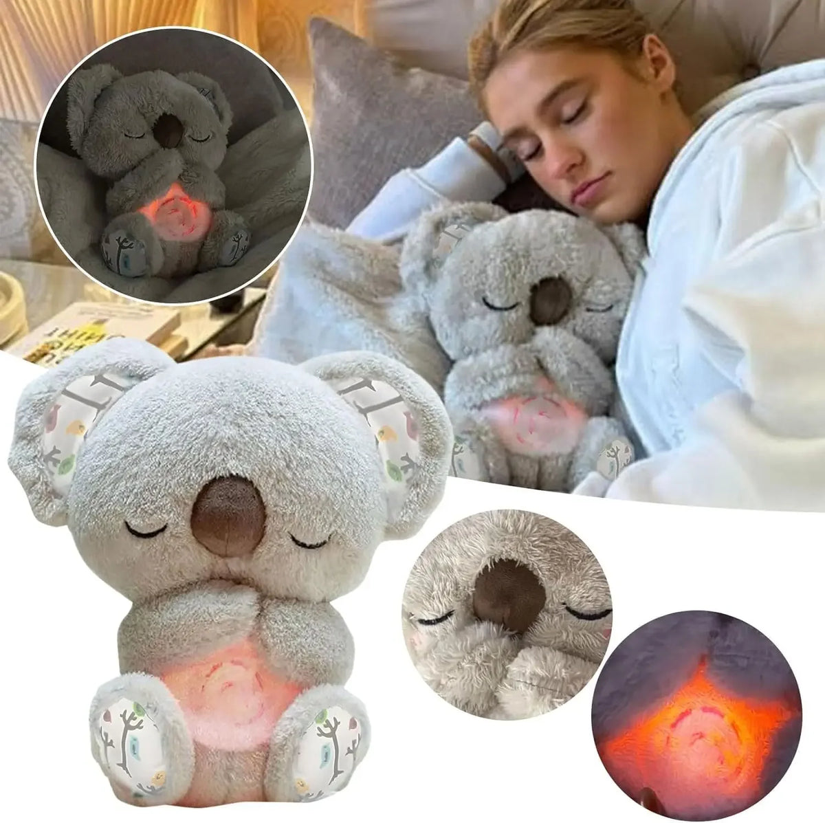 CalmBear koala plush with night light and lullabies - Lisso